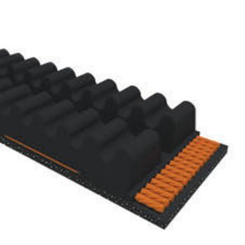 Wedge Banded Wrapped V-Belt, 61.02 in Outside Length, 62.1 mm Top Width
