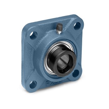 4-Bolt Flange Ball Bearing Mounted Unit, 0.6875 in Bore, Eccentric Collar Locking