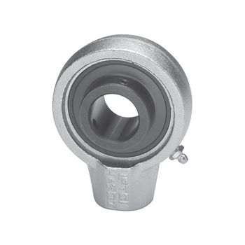 Hanger Ball Bearing Mounted Unit, 1.00 in Bore, Nickel Plated Housing, Black Oxide Insert, Set Screw Locking