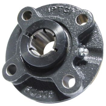 Piloted Flange Ball Bearing Mounted Unit, 1.25 in Bore, Concentric Collar Locking, 207 Series