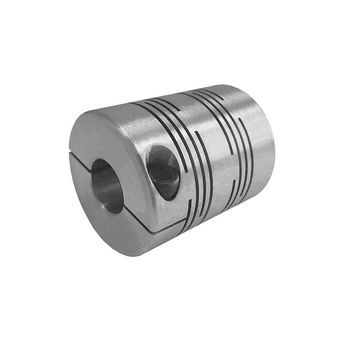 KBK Slit Couplings, Stock Plain Bore, 10 mm Bore, 51.0 mm OD, 5000 r/min Max. RPM, 35 Nm Torque, Aluminum