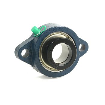2-Bolt Flange Ball Bearing Mounted Unit, Light Duty, 0.50 in Bore, Eccentric Collar Locking