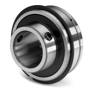 Insert Ball Bearing, Wide Inner Ring, Cylindrical OD, Set Screw Locking, 1.25 in Bore, 72 mm OD