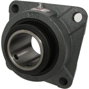 Unitized Spherical Roller Bearing 4-Bolt Flange Unit, 1.4375 in Bore, Ductile Iron