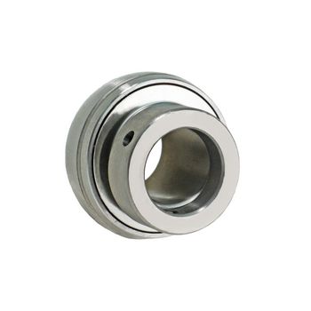 Insert Ball Bearing, Stainless Steel, Wide Inner Ring, Eccentric Collar Locking, 1.5 in Bore, 80 mm OD