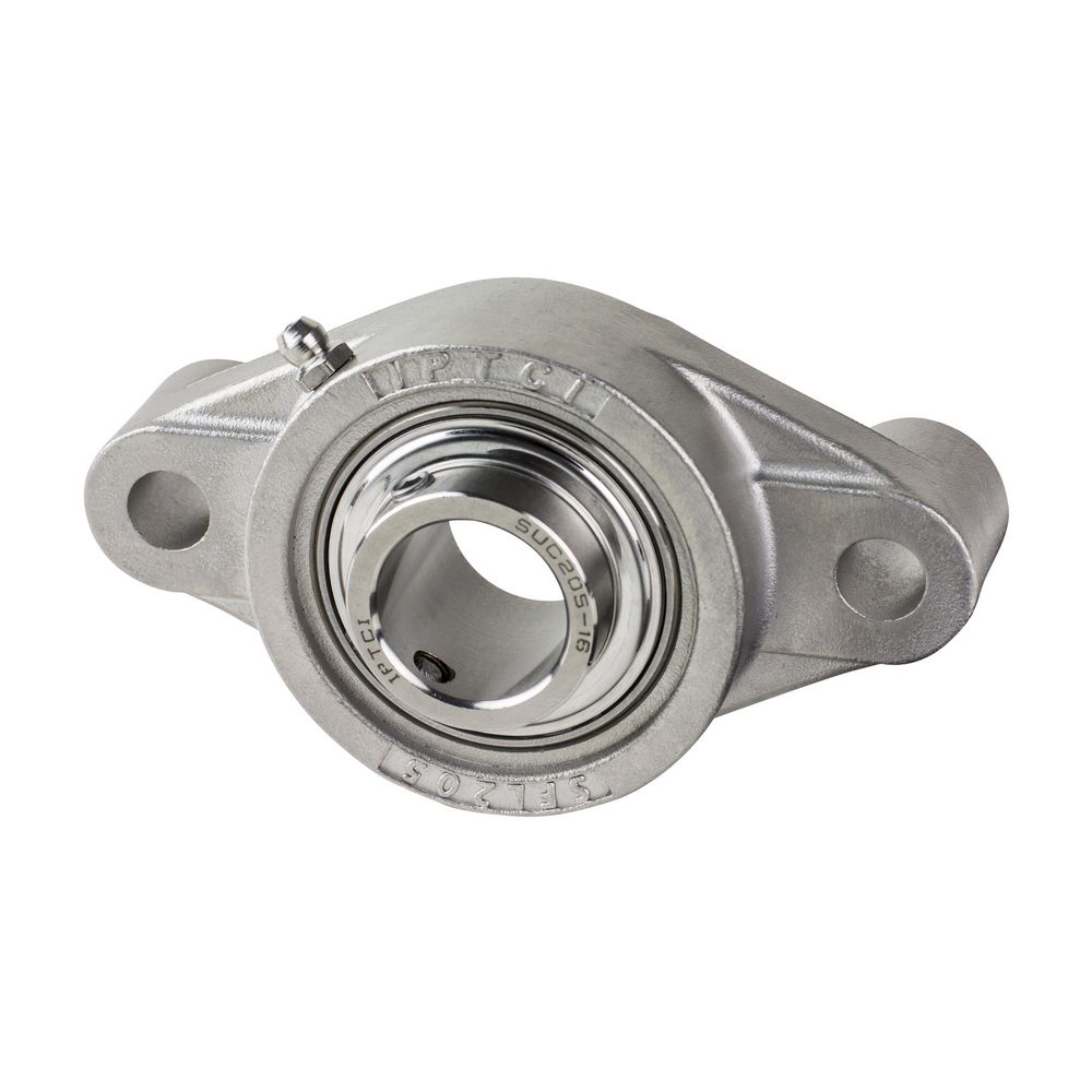Stainless Steel Stand-Off Mounted Ball Bearing Units, Available in 2-Bolt, 3-Bolt, 4-Bolt and Tapped Base Pillow Block.